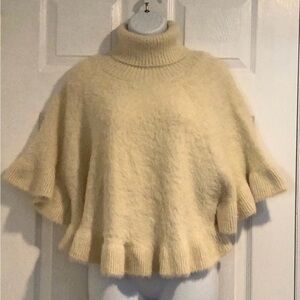 Anthropologie Cream Cowl Neck Sweater